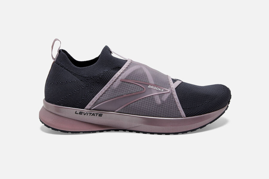 Brooks Levitate 4 LE Road Running Shoes Womens - Black/Pink - DFVQI-5071